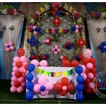 Red, Pink & Blue Theme Birthday Party