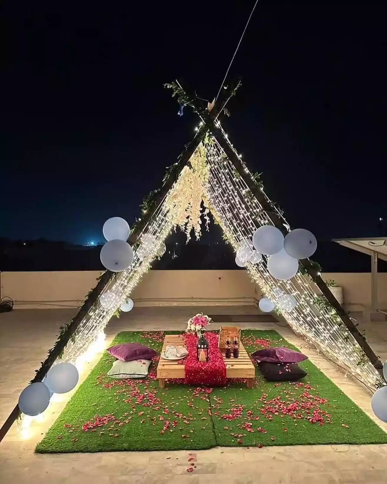 1 Romantic Cabana Decoration At Home in Bhopal - 11