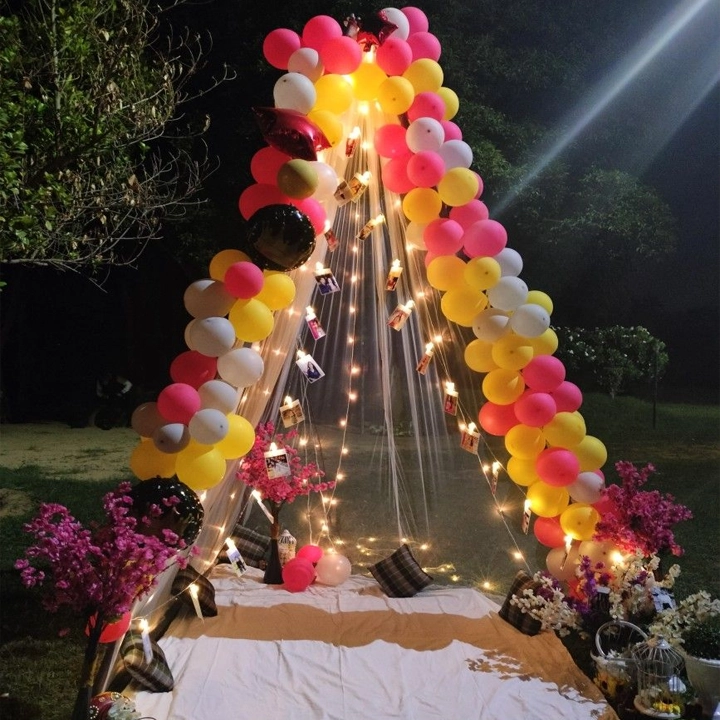 Romantic Cabana Decoration At Home in Bhopal - 1 Romantic Cabana Decoration At Home in Bhopal - 1